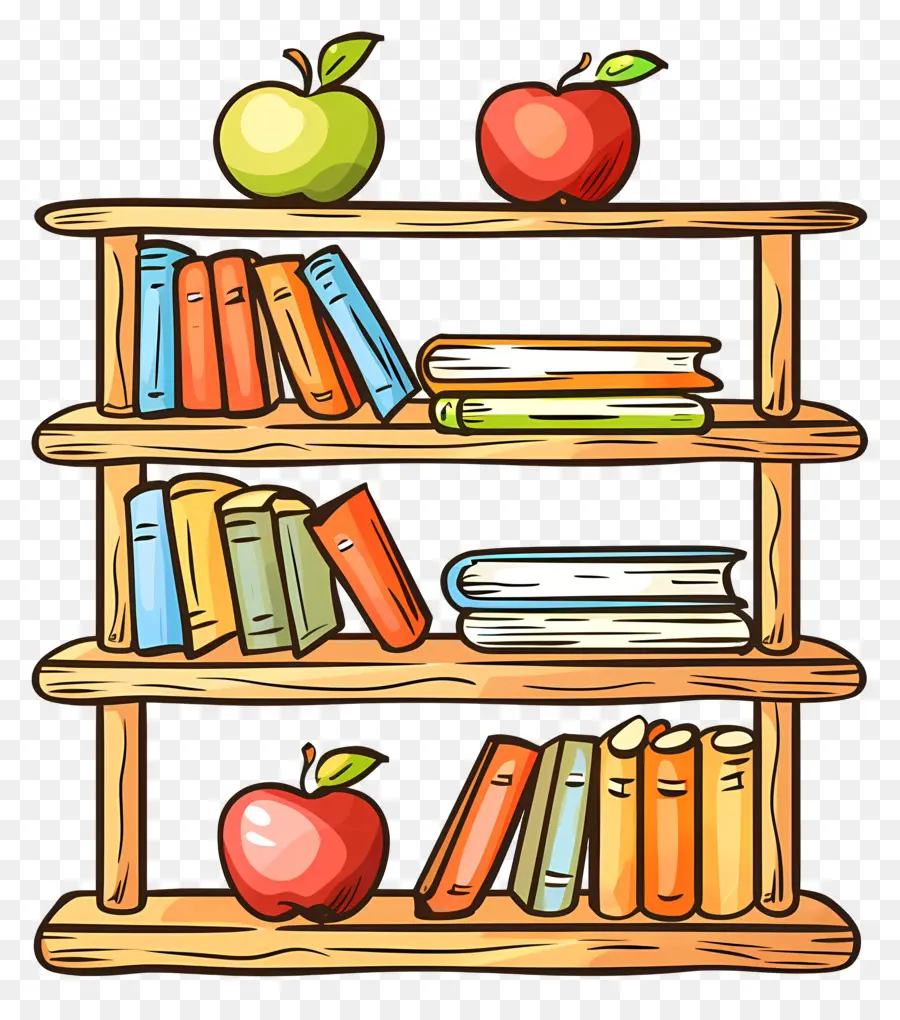 Bookshelf，Estantería PNG