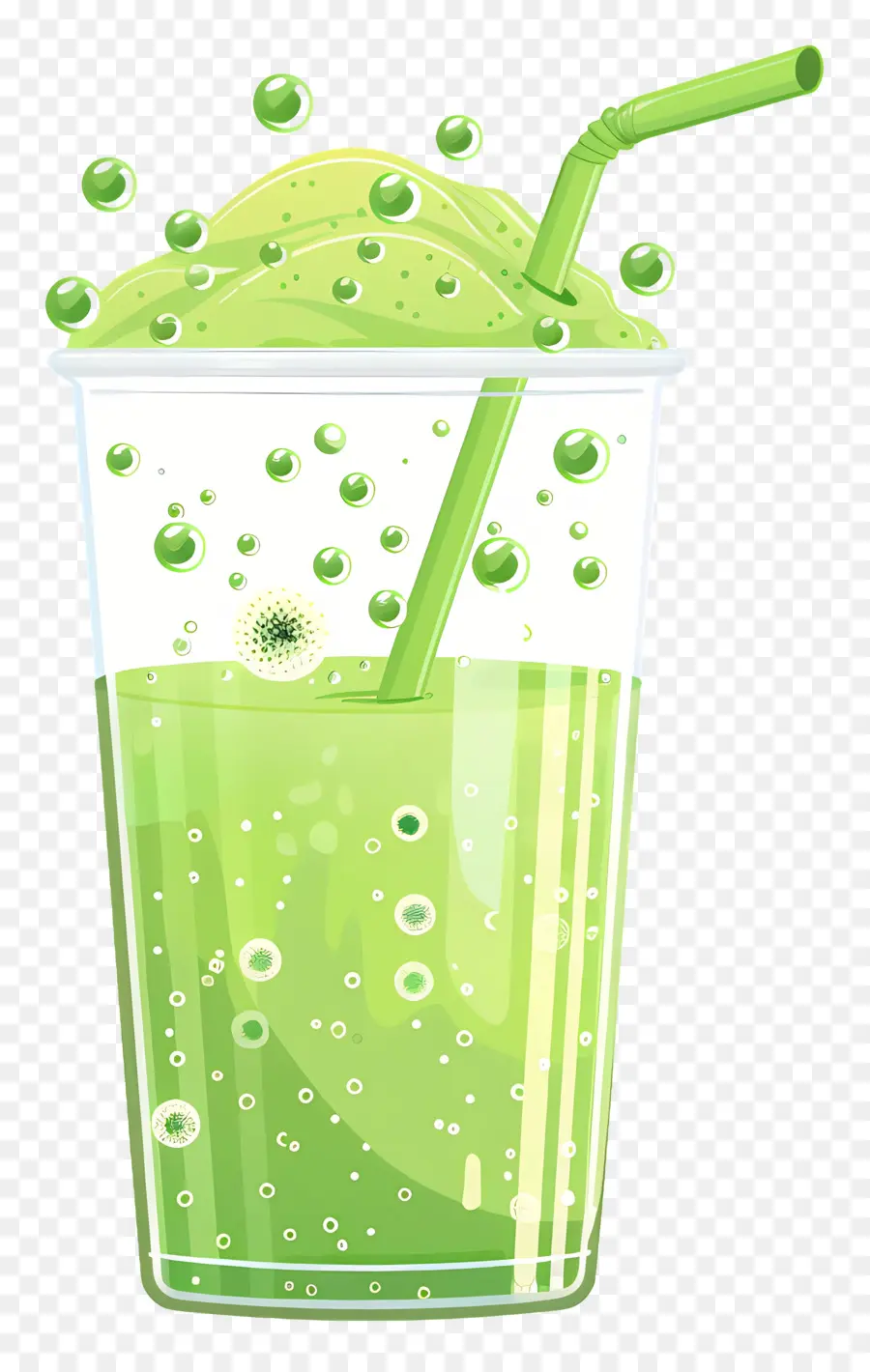 Té De Burbujas De Matcha，Bebida Verde PNG