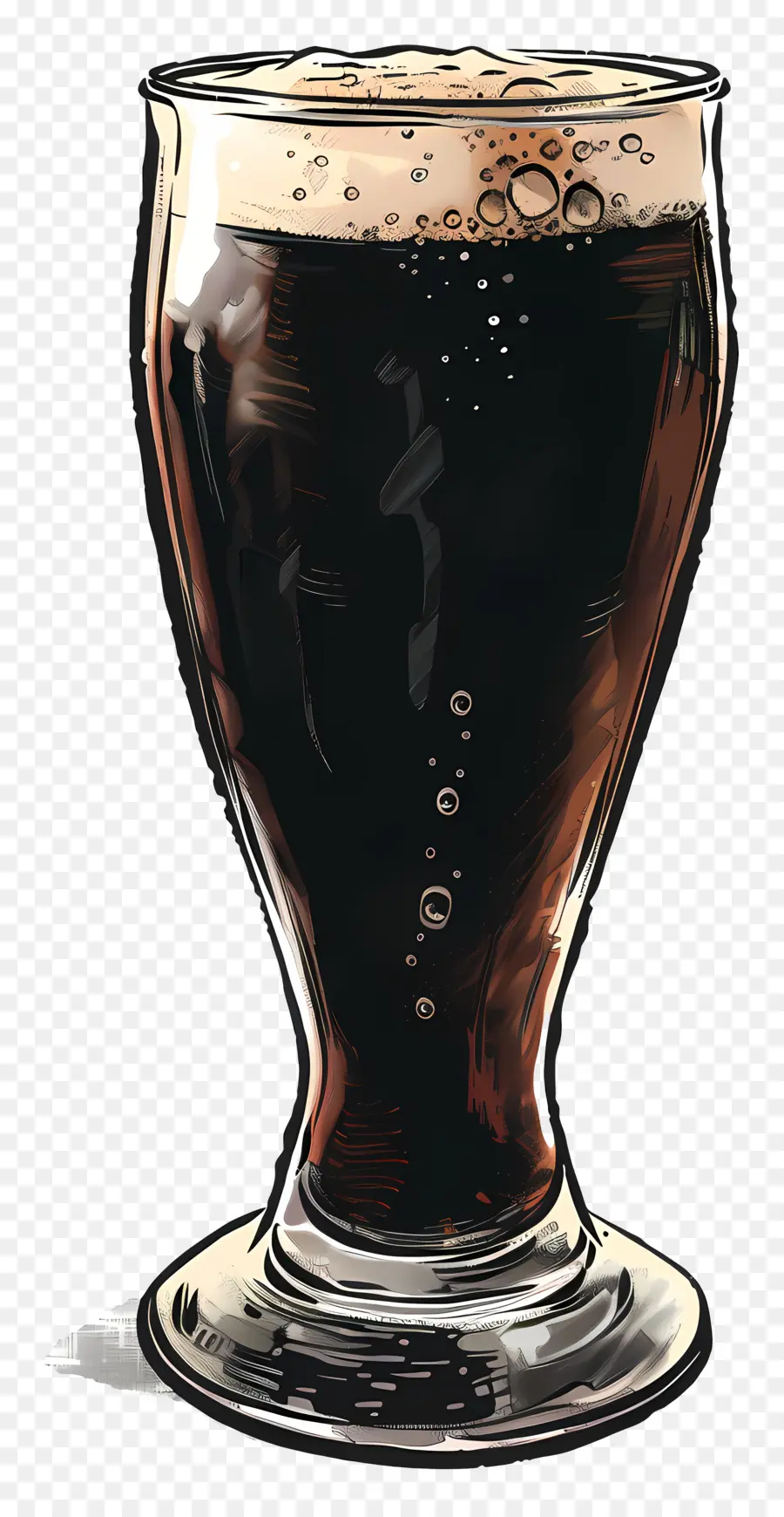 La Cerveza，Líquido Marrón Oscuro PNG