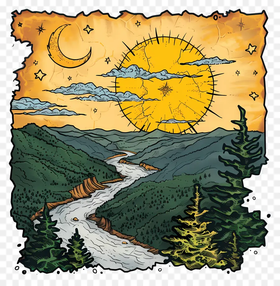 West Virginia Día，La Pintura De Paisaje PNG