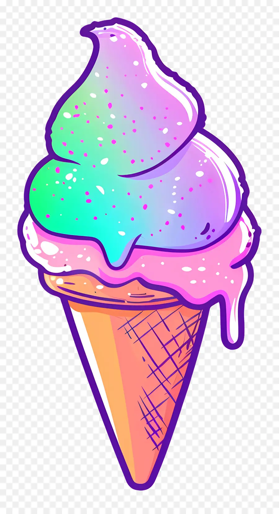 Helado，Cono De Helado PNG