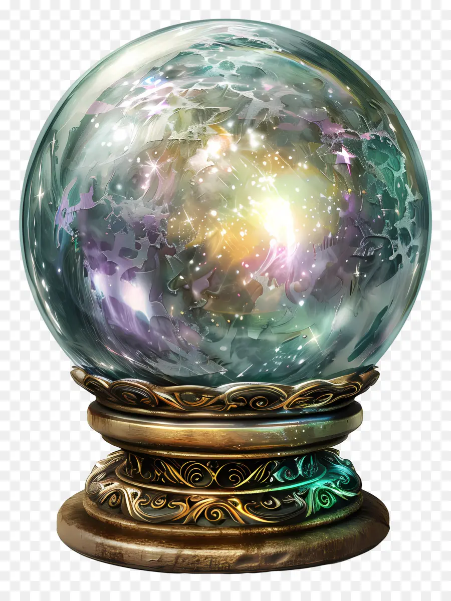 Bola De Cristal，Patrones De Remolino PNG