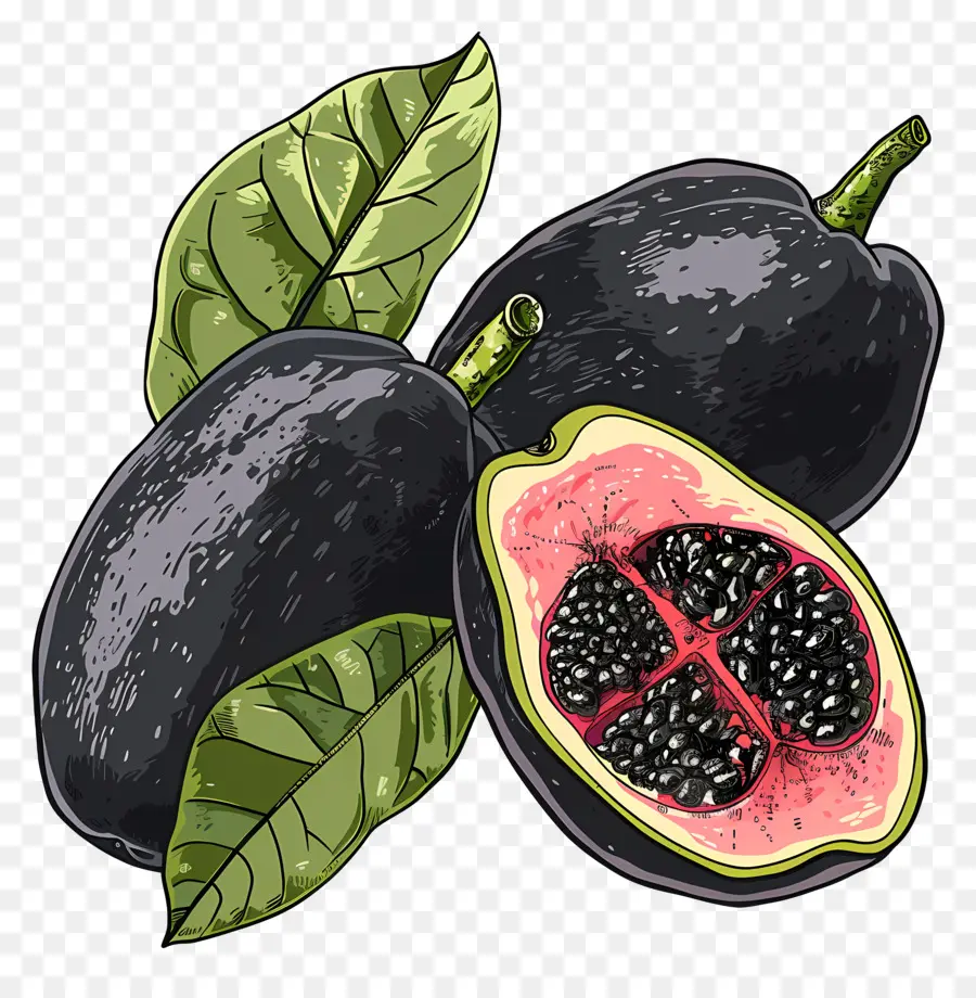 Guayaba，Frutas Negras PNG