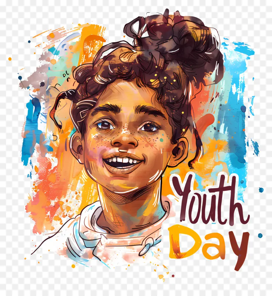 El Día De La Juventud，Pintura A La Acuarela PNG