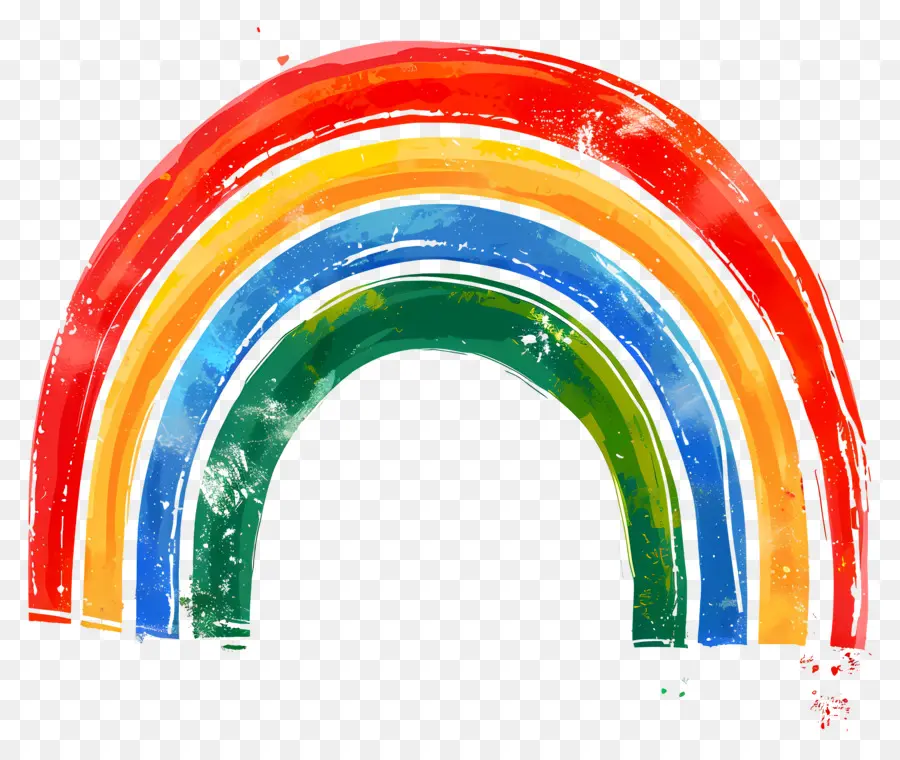 Arco Iris，Black Background PNG