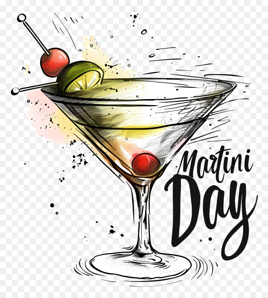Día De Martini，Pintura A La Acuarela PNG