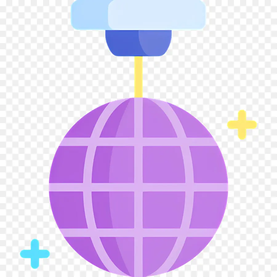 Bola De Espejos，Esfera De Color Púrpura PNG