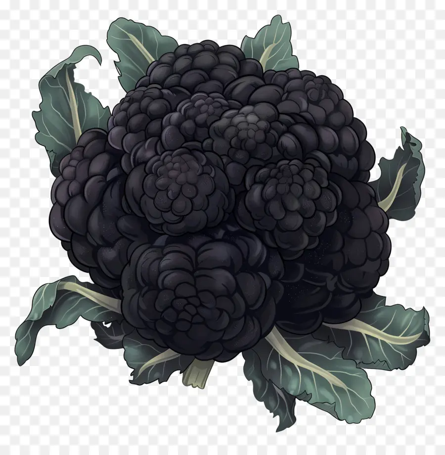 La Coliflor，Coliflor Negro PNG