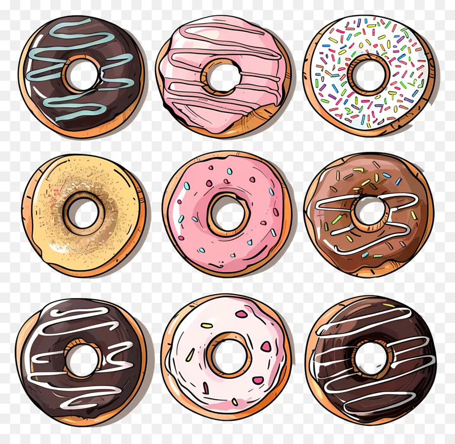 Donas，Postre PNG