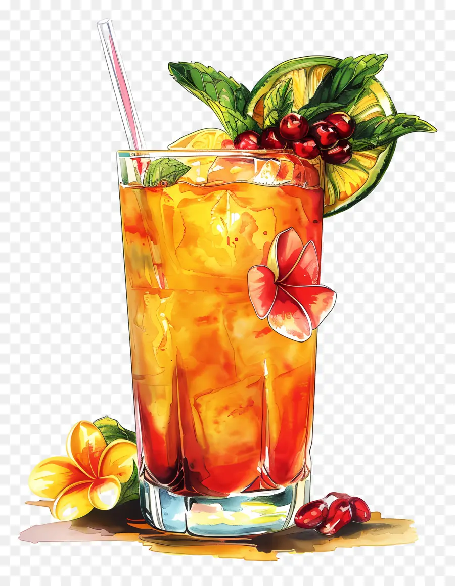 Mai Tai，Bebida Tropical PNG