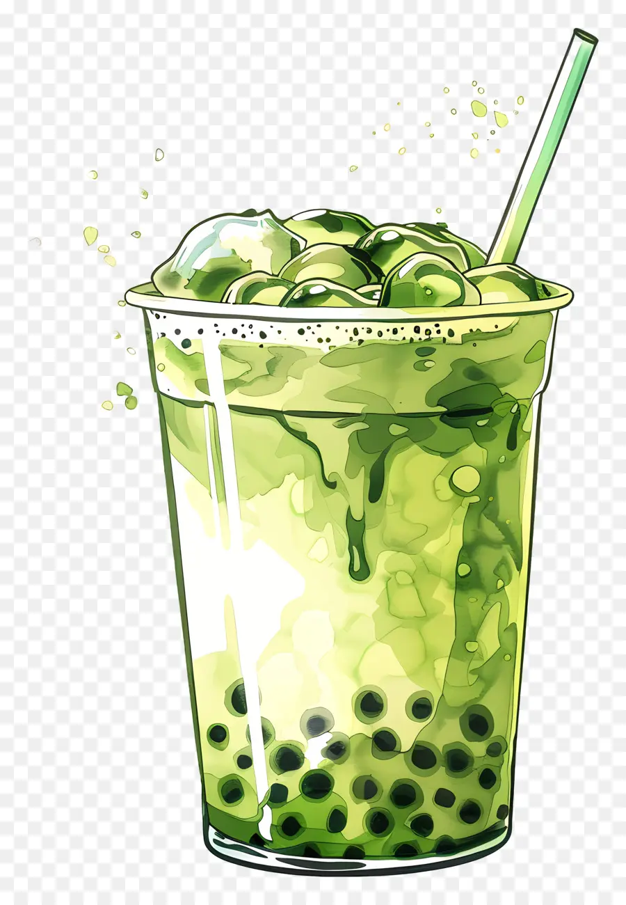 Té De Burbujas De Matcha，Té De La Burbuja PNG