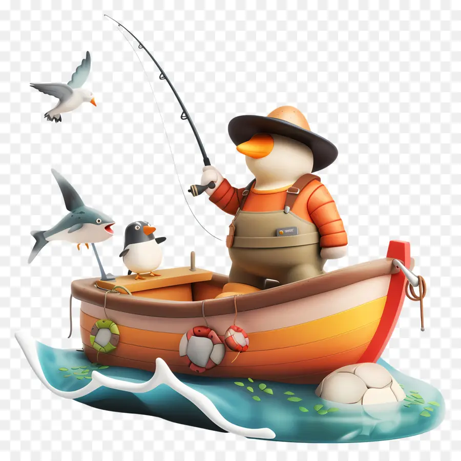 Día De Pescar，La Pesca PNG