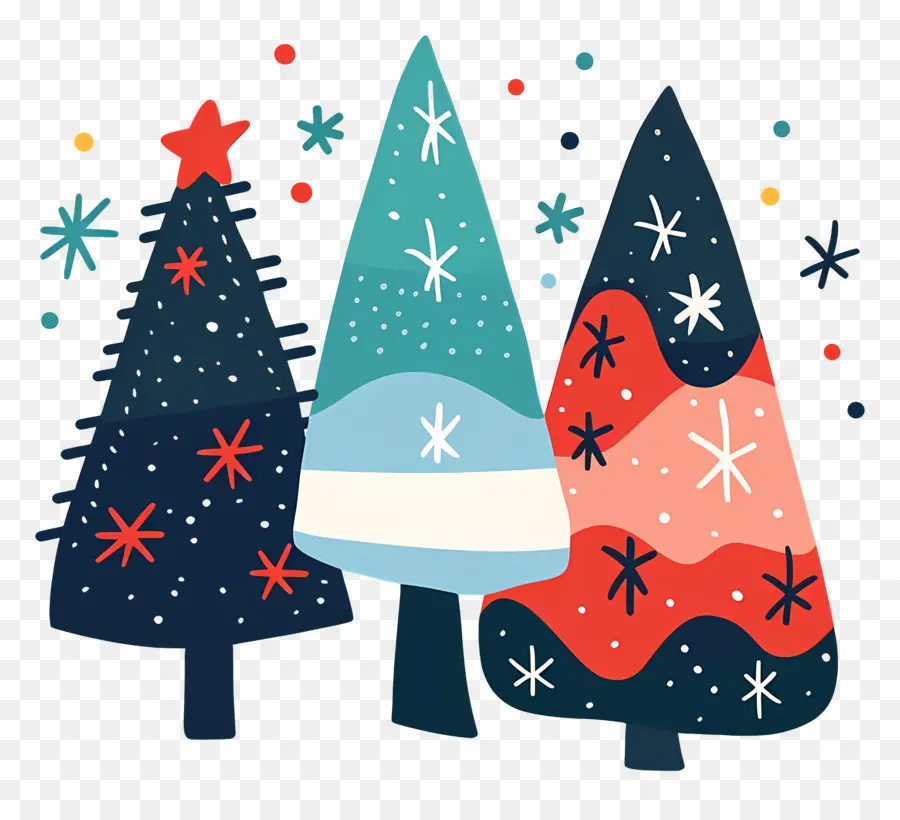 Los árboles De Navidad，Decoraciones Festivas PNG