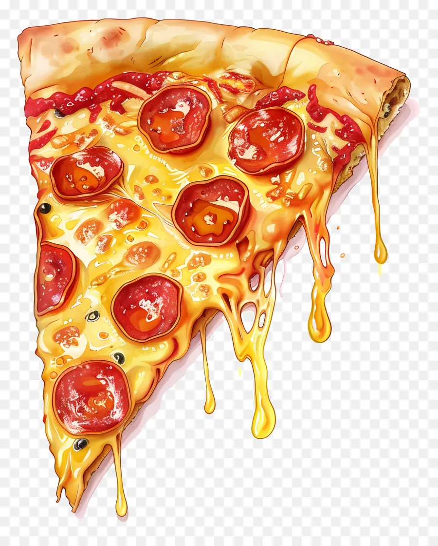 Rebanada De Pizza，Queso PNG