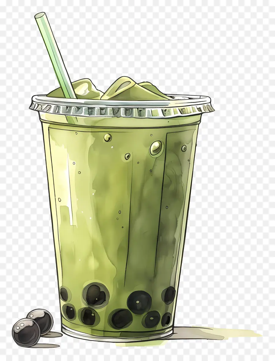 Té De Burbujas De Matcha，Té Verde PNG