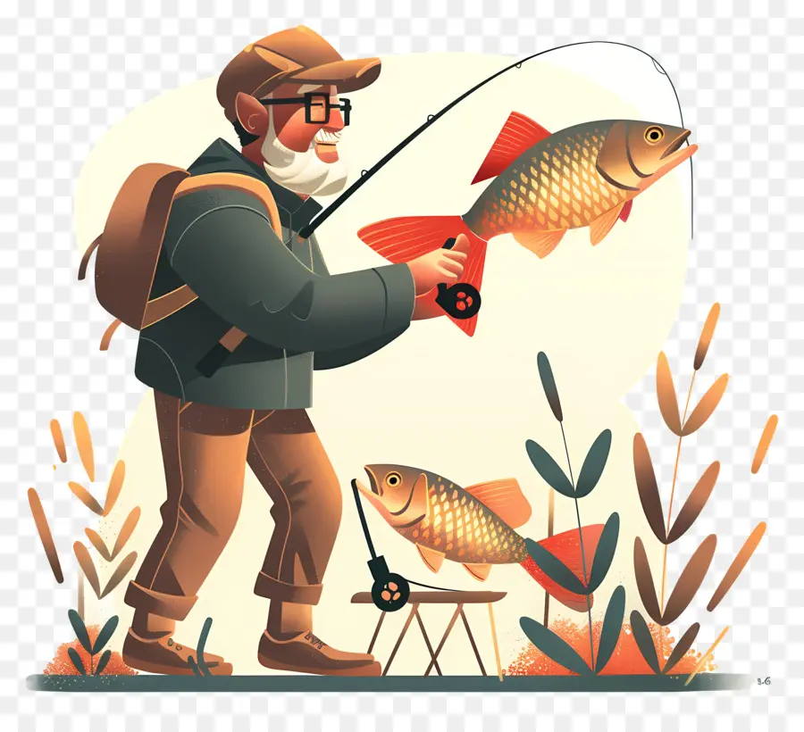 Día De Pescar，La Pesca PNG