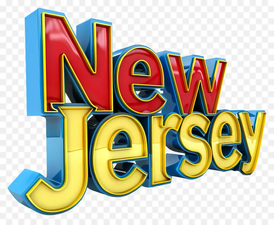 Nueva Jersey，Word Art PNG