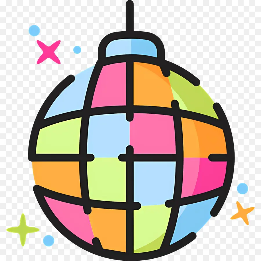 Bola De Espejos，La Bola De Discoteca De Vector PNG