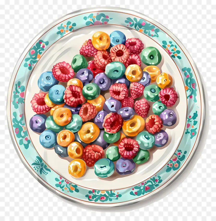 Cereal，Cereal Colorido PNG