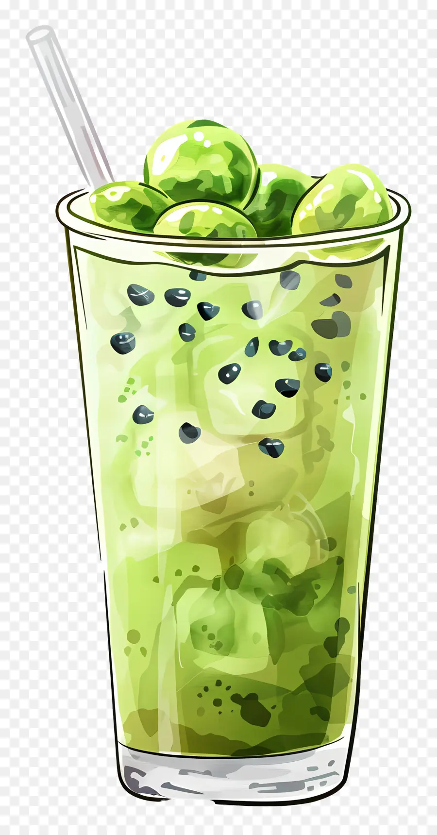 Té De Burbujas Matcha，Beber PNG