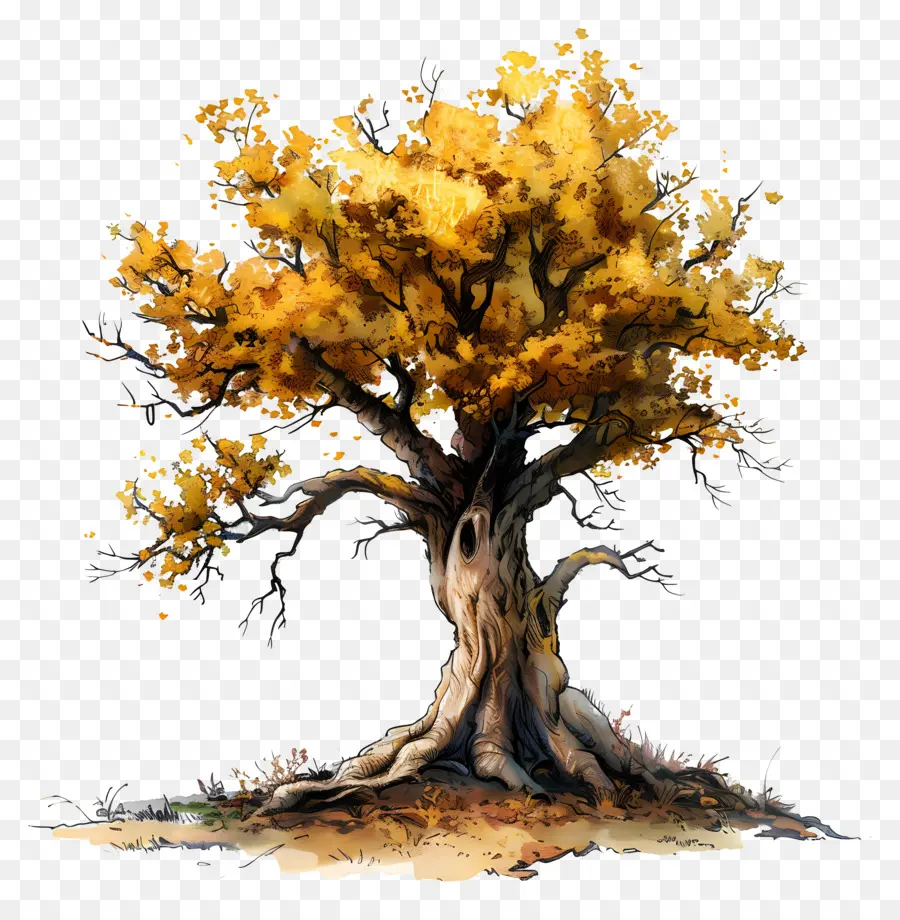 Árbol，Otoño PNG