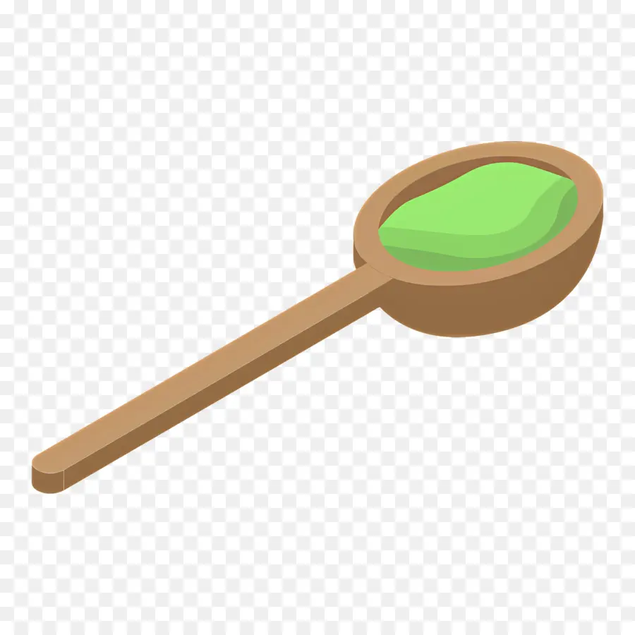 Matcha，Cuchara De Madera PNG