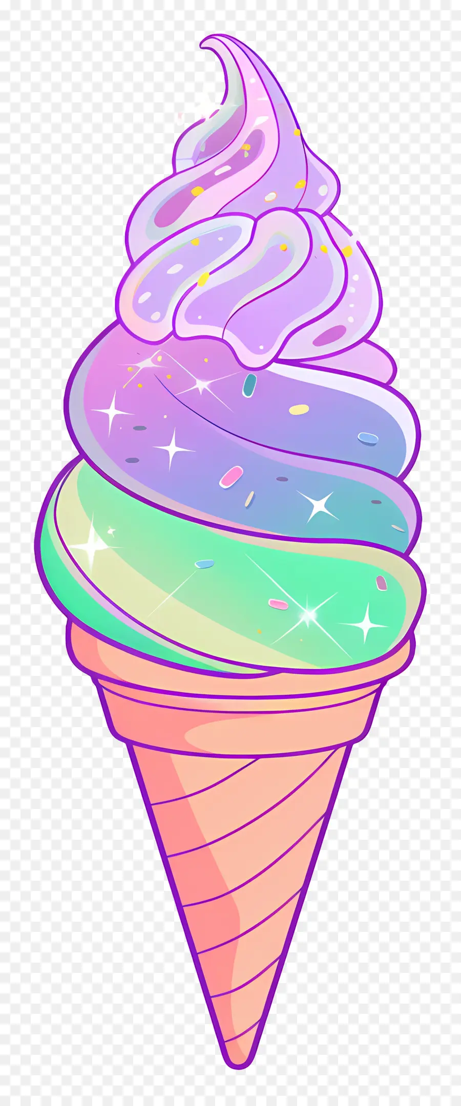 Helado，Cono De Helado PNG