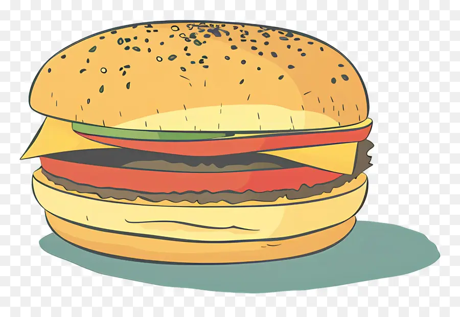 Hamburguesa，Comida Rápida PNG