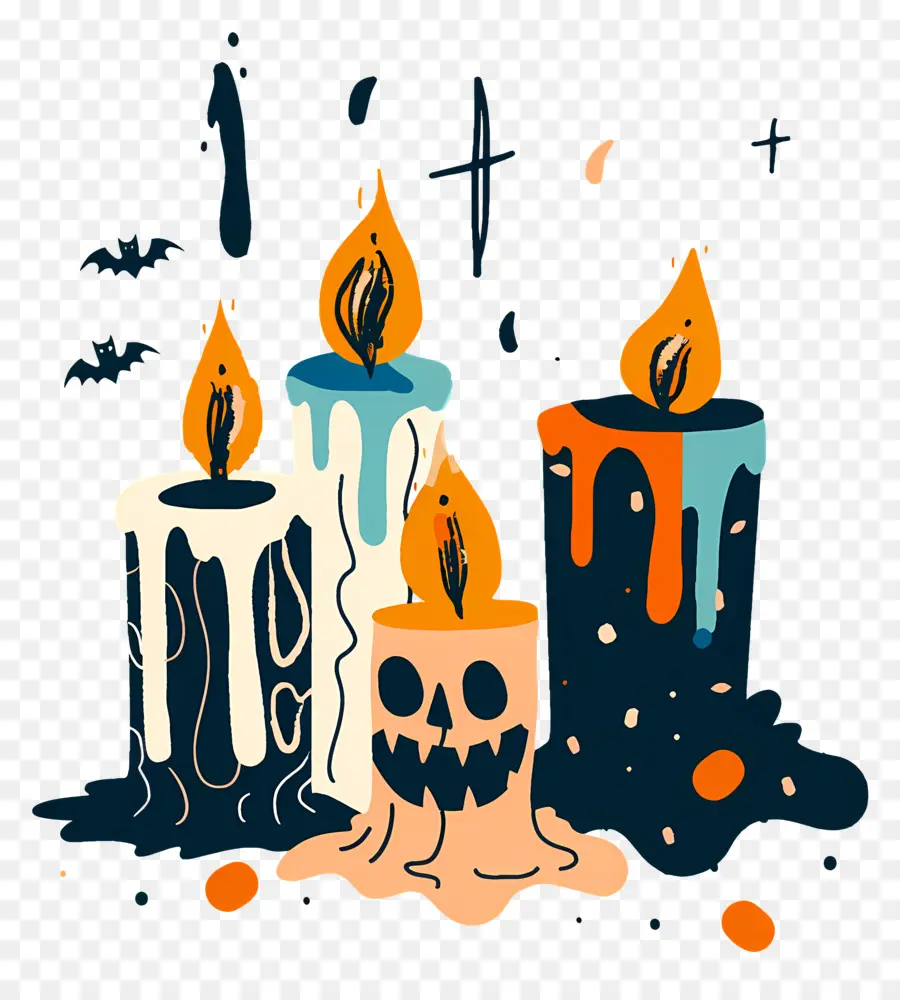 Velas De Halloween，Halloween PNG