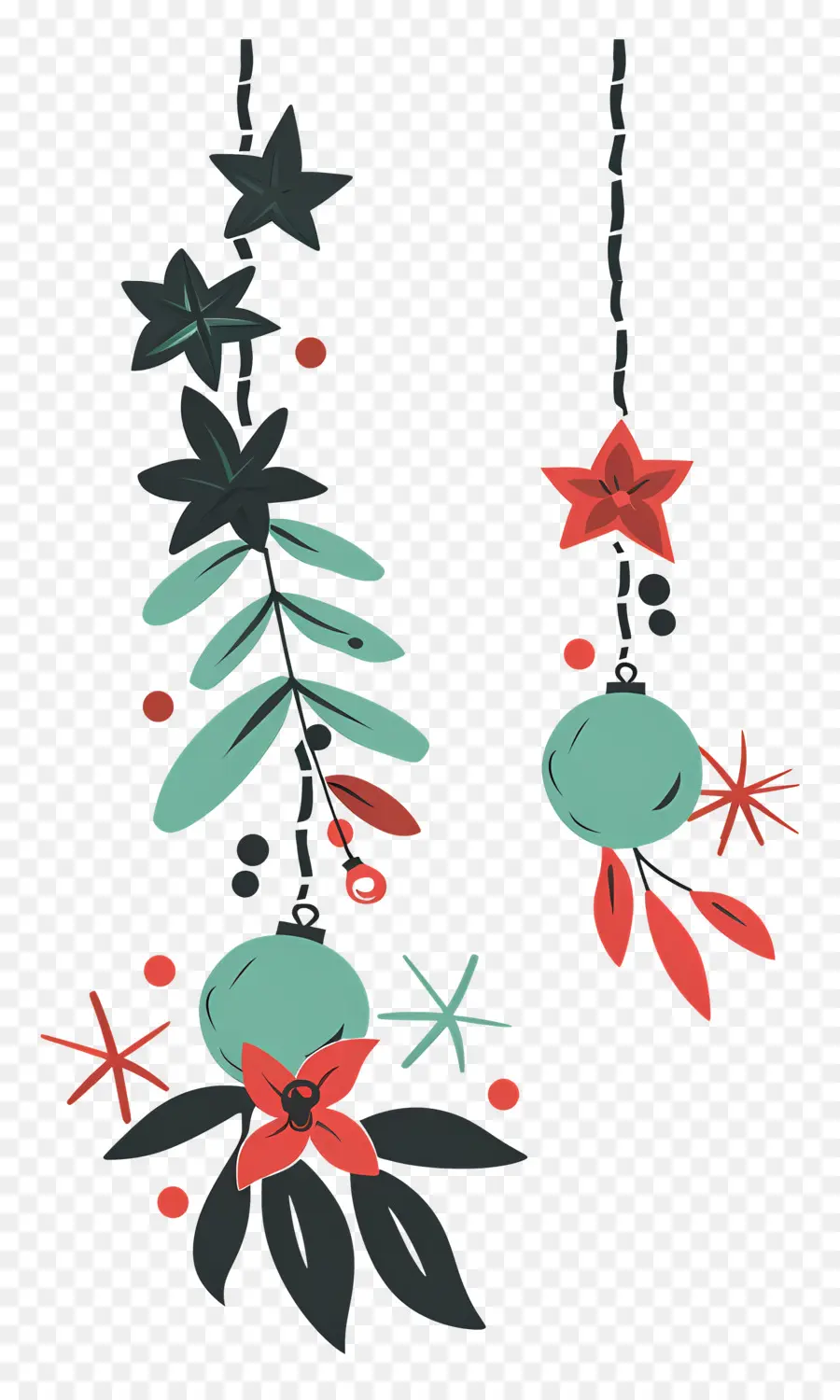 Guirnalda De Navidad，Decoraciones De Navidad PNG