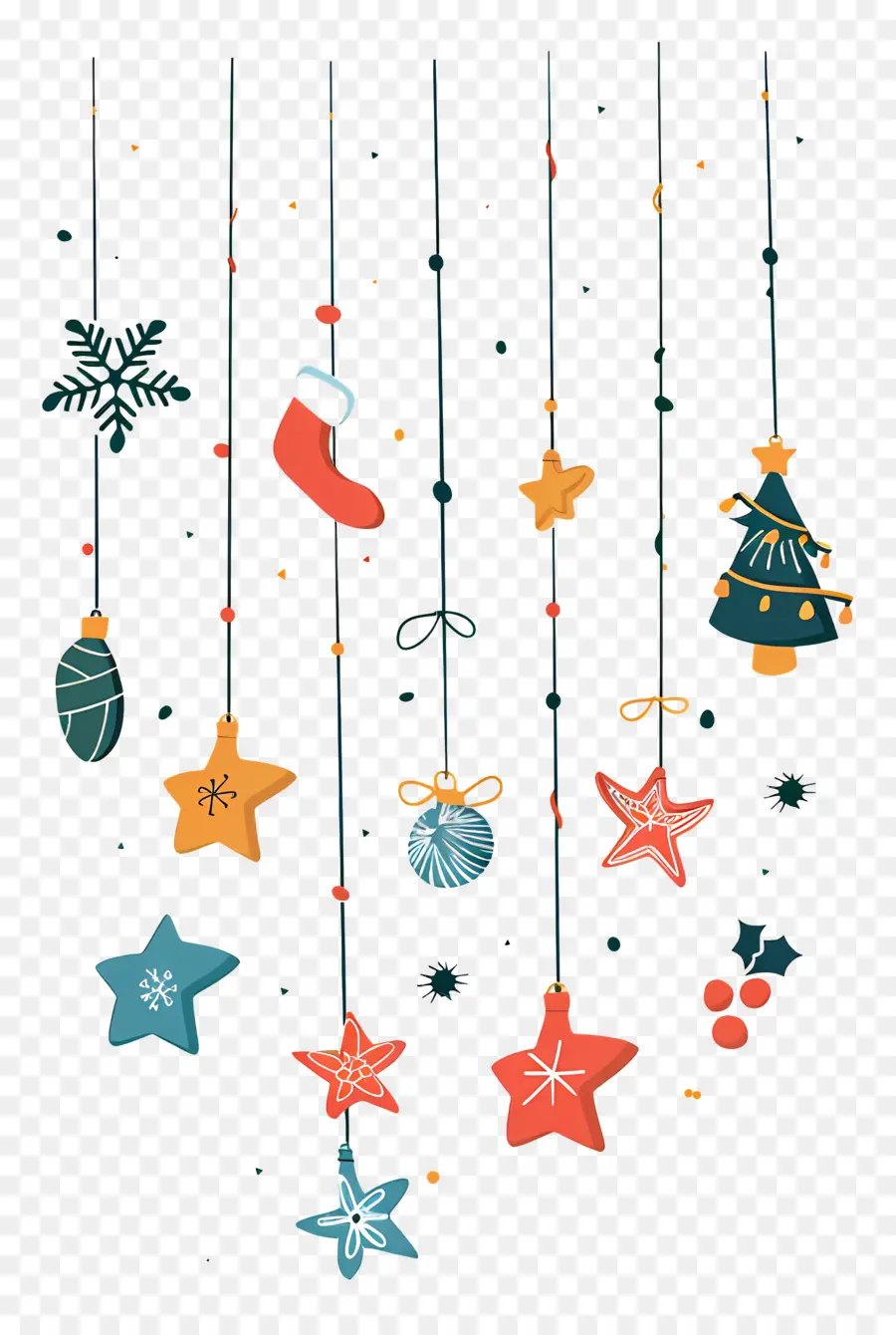 Guirnalda De Navidad，Decoraciones De Navidad PNG