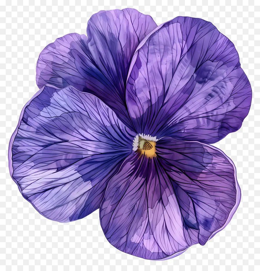 Flor De Violeta，Flor De Pánsica Púrpura PNG