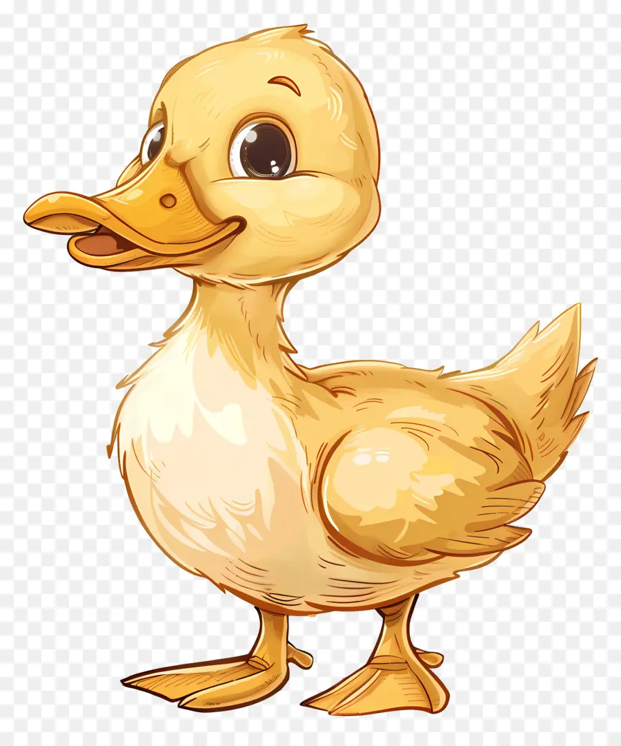 Dibujos Animados De Pato，Pato Amarillo PNG