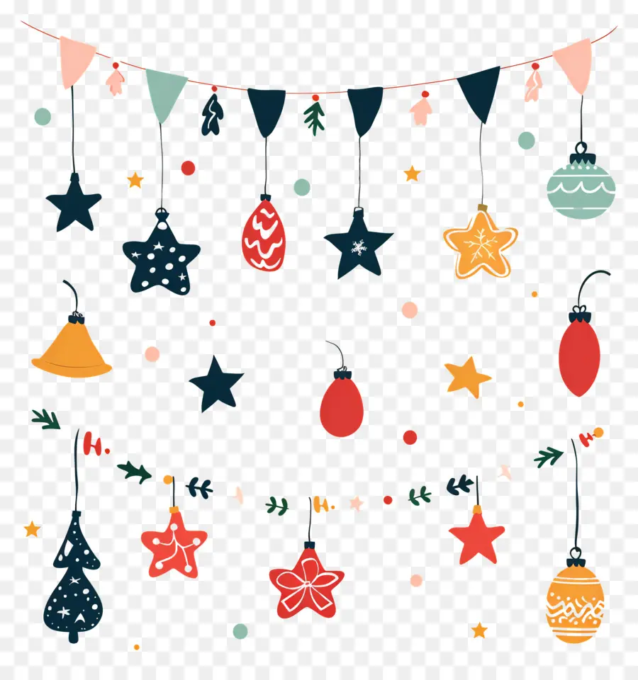 Guirnalda De Navidad，Decoraciones De Navidad PNG