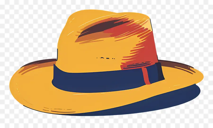 Lindo Sombrero，Sombrero De Sombrero Amarillo PNG