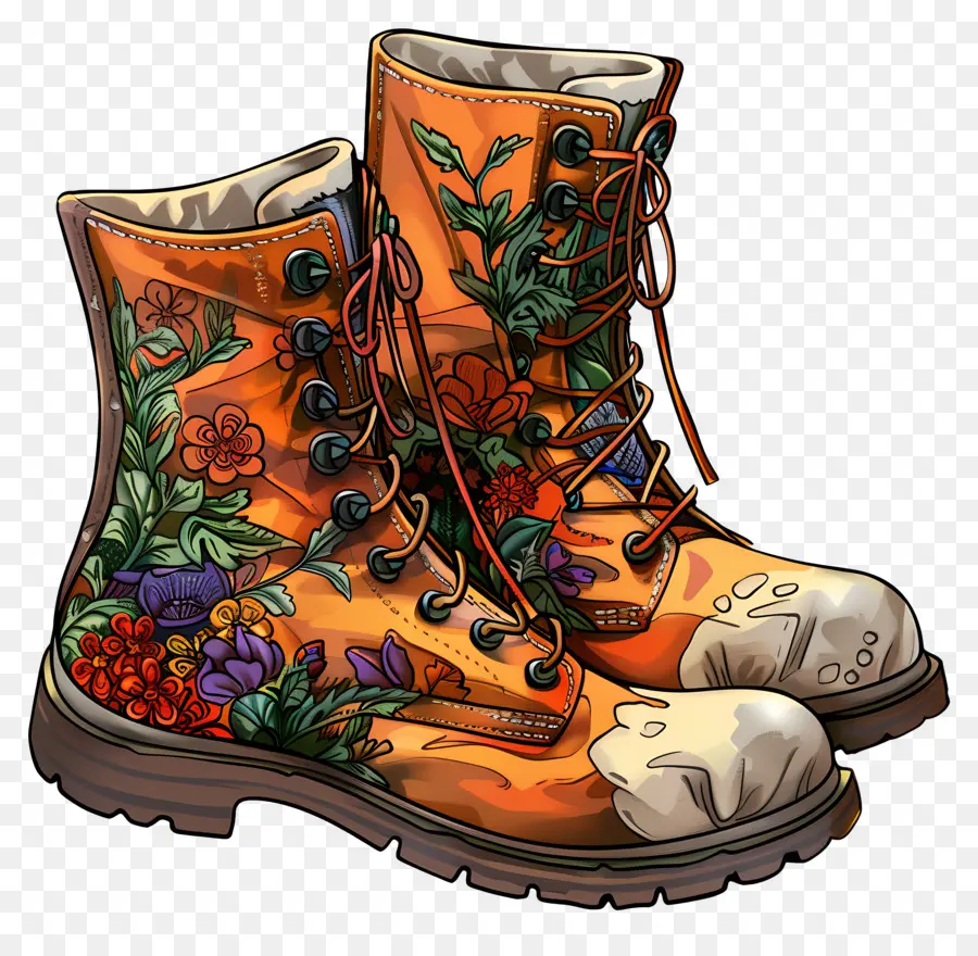 De Arranque，Naranja Botas PNG