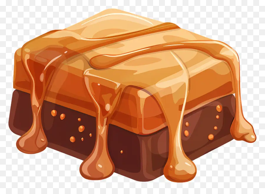 Brownie De Caramelo，Chocolate PNG