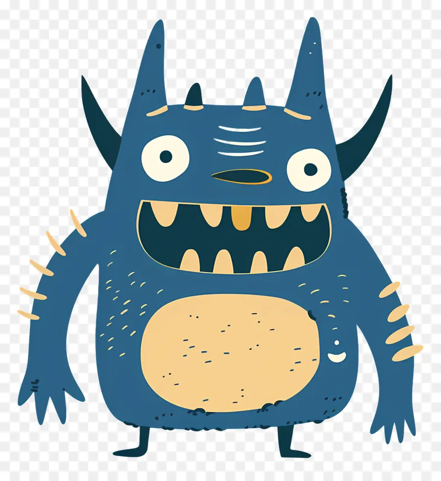 Monstruo De Halloween，Monstruo Azul PNG