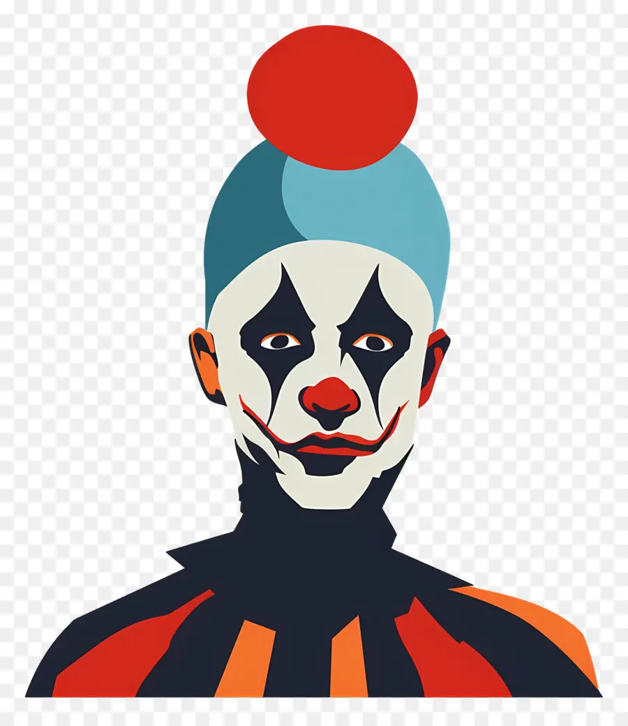 Payaso，Colorido Maquillaje PNG