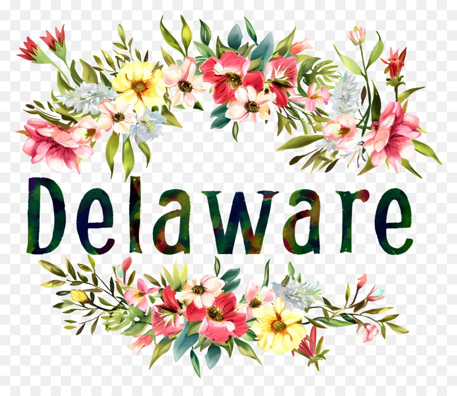 Delaware，Floral Corona PNG
