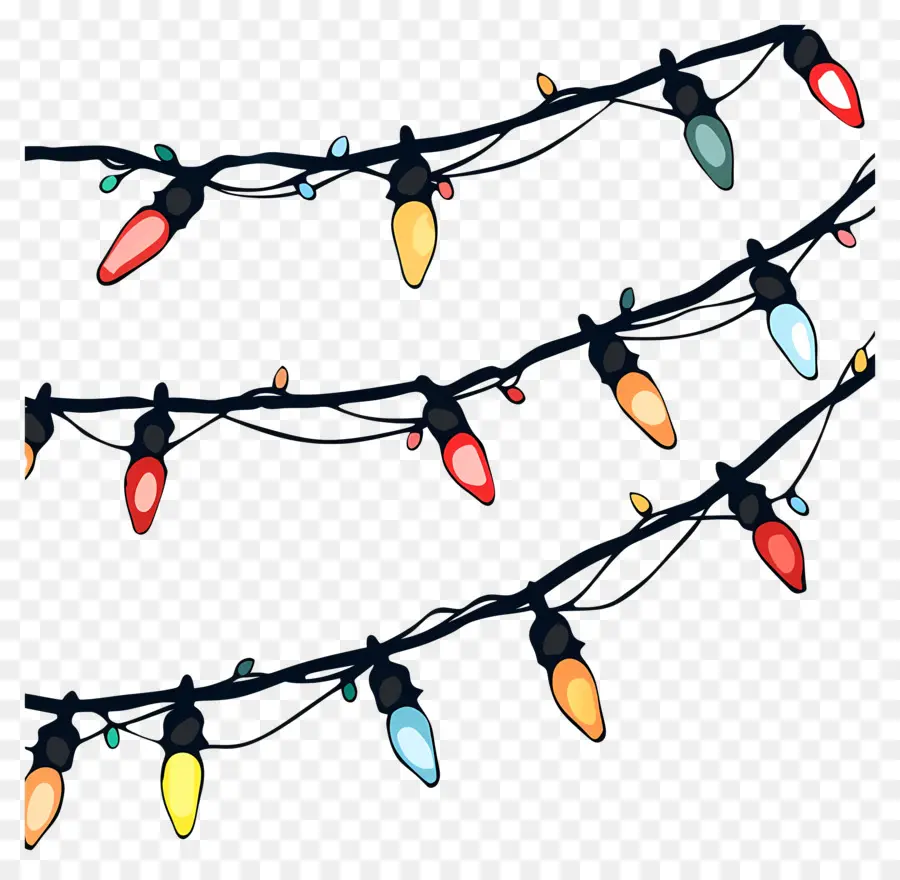 Luces De Navidad，Rojo PNG