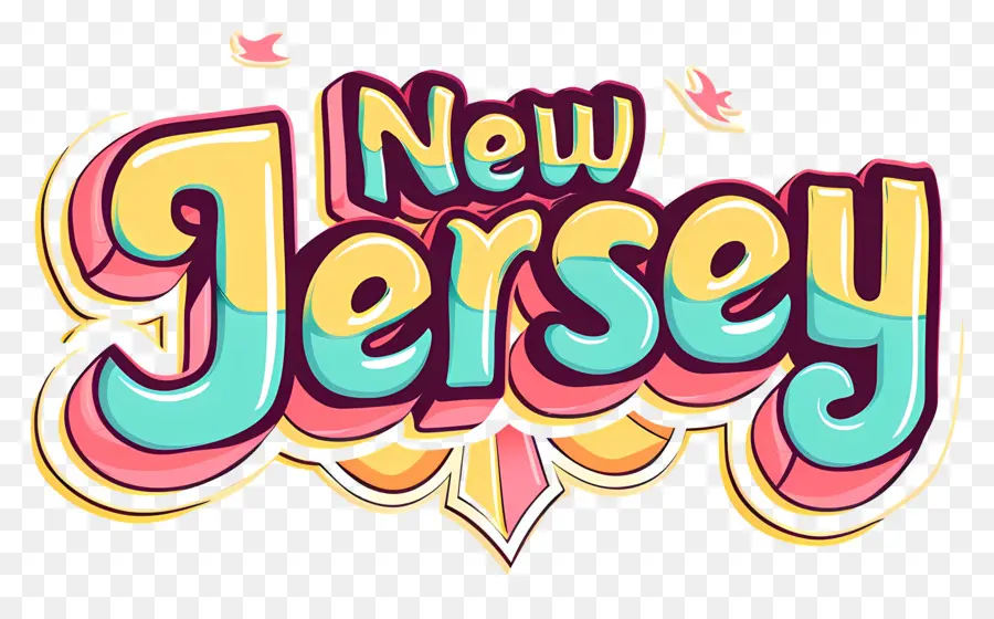 Nueva Jersey，Logotipo Vintage PNG