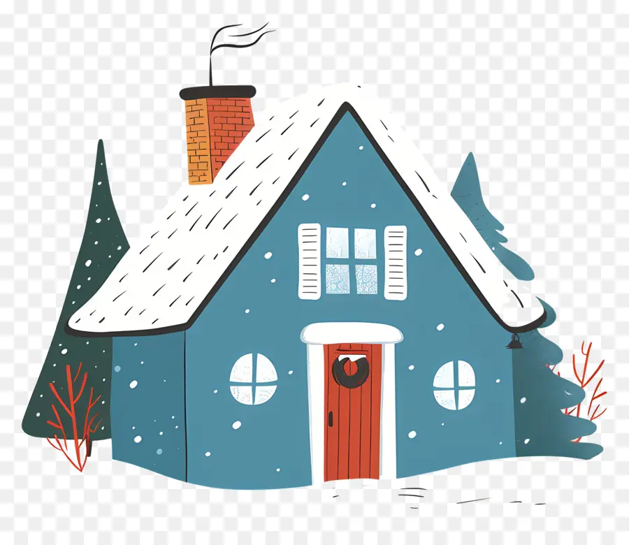 Casa De Invierno，Decoraciones De Navidad PNG