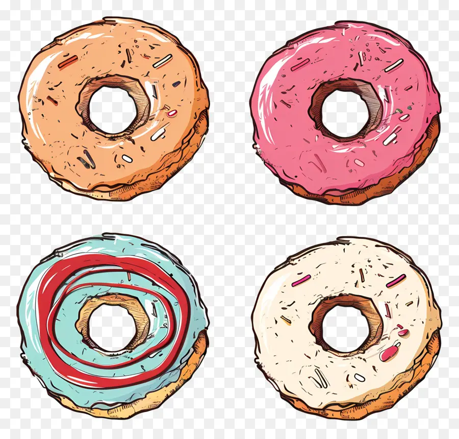 Donuts，Donas PNG