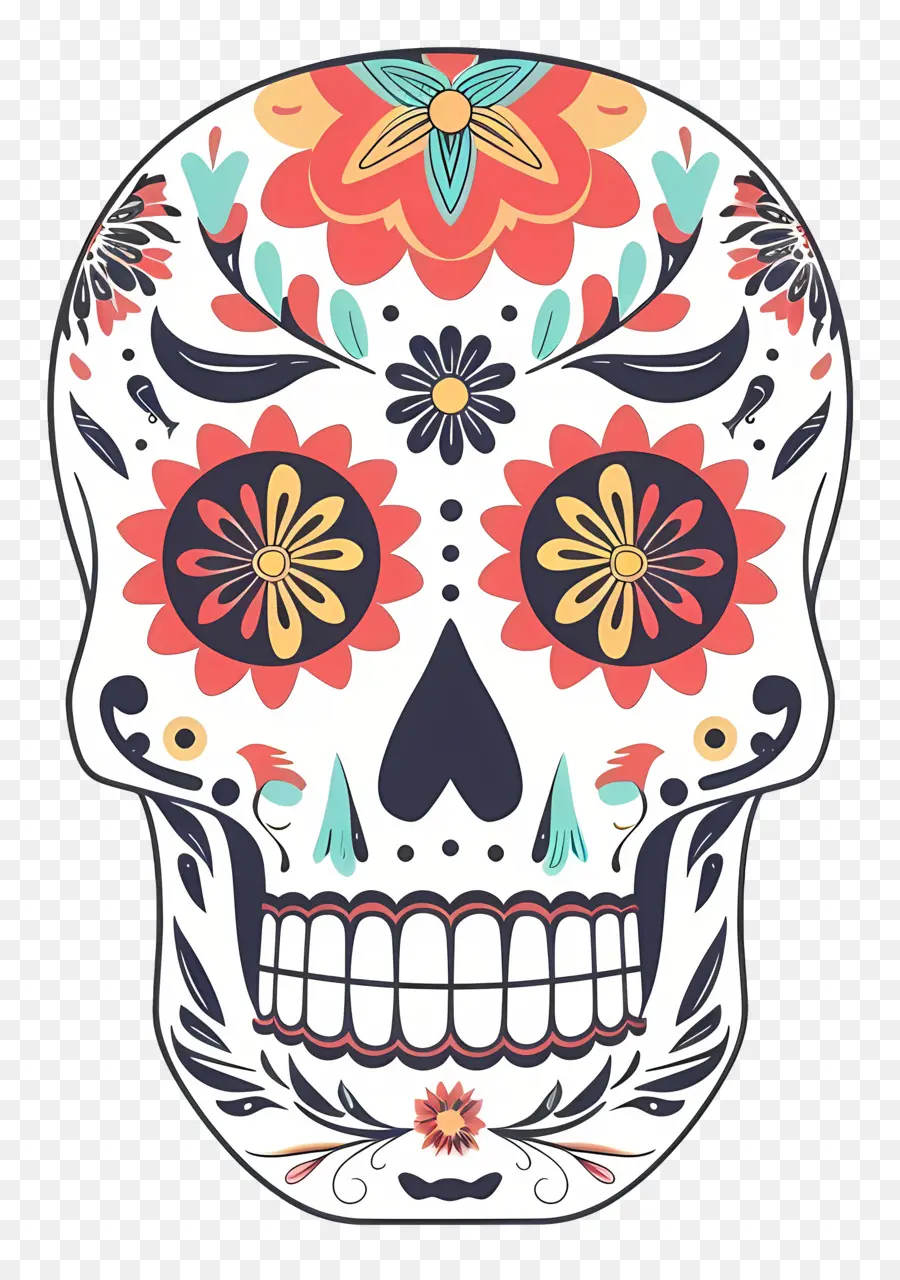 Cráneo Del Azúcar，Día De Los Muertos PNG