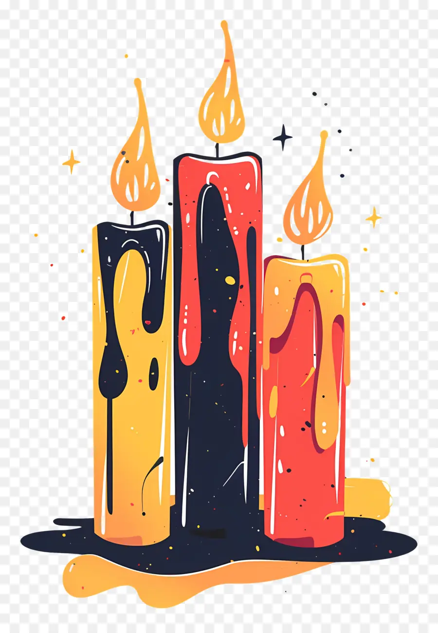 Velas De Halloween，Velas De Navidad PNG