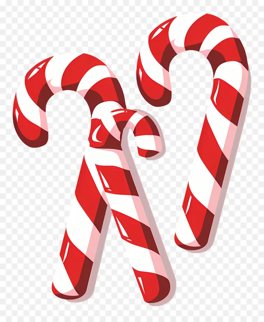 Los Bastones De Caramelo，Decoración De La Navidad PNG