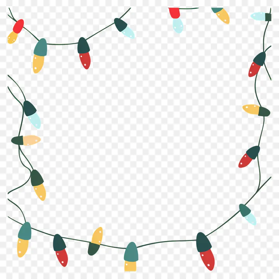 Luces De Navidad，Cadena De Luces PNG