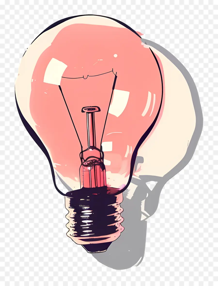 Lightbulb，Bombilla De Vidrio Rosa PNG