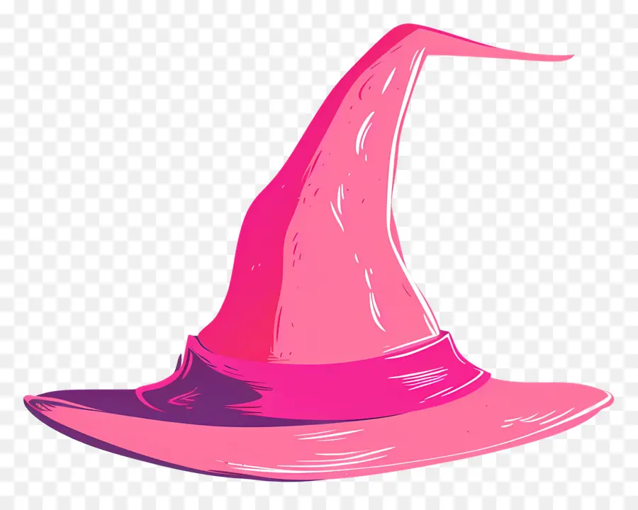 Sombrero De Bruja，Sombrero Rosa PNG